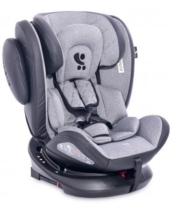 Столче за кола Lorelli - Aviator SPS IsoFix, Black&Light Grey, 0-36 kg