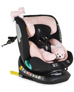 Столче за кола Moni - Serengeti, IsoFix, I-Size, 40-150 cm, розово