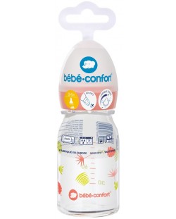 Стъклена бутилка Bebe Confort - Emotion, 110 ml, Jungle Vibes