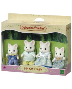 Комплект фигурки Sylvanian Families - Семейство котета, Silk