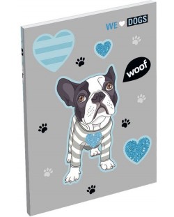 Тефтерче Lizzy Card We Love Dogs Woof - А7