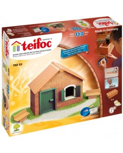 Творчески конструктор Teifoc - Комплект за начинаещи - лятна къща