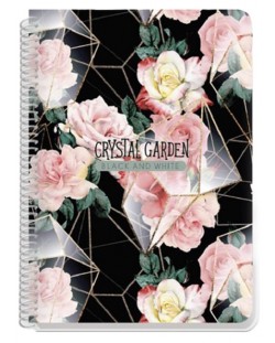 Тетрадка Black&White - Crystal Garden, В5, 140 листа, асортимент