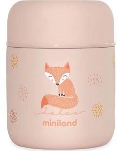 Термос за храна Miniland - Candy, 280 ml, розов