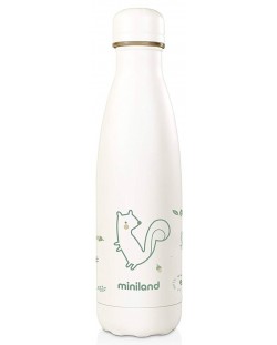 Термо бутилка с меко покритие Miniland - Natur, Катеричка, 500 ml 