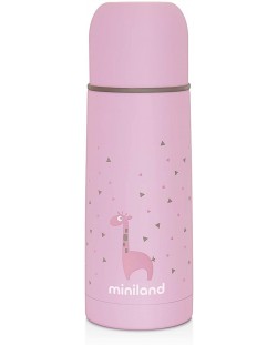 Термос с меко покритие Miniland - Розов, 350 ml