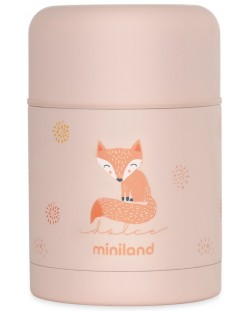 Термос за храна Miniland - Candy, 600 ml, розов