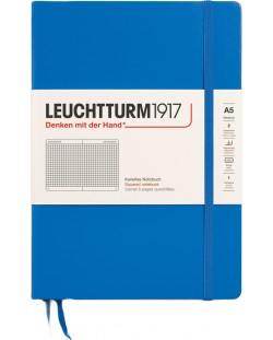 Тефтер Leuchtturm1917 New Colours - А5, страници на квадратчета, Sky