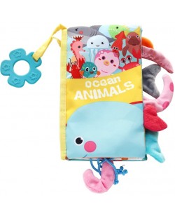 Tекстилна книжка Kikka Boo - Ocean Animals, с чесалка