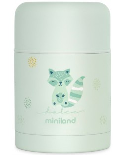 Термос за храна Miniland - Mint, 600 ml, зелен