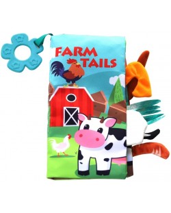 Tекстилна книжка Kikka Boo - Farm Tails, с чесалка