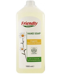 Течен сапун за ръце Friendly Organic  - С екстракт от лайка, 1 l 