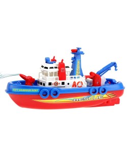 Детска играчка Toi Toys - Спасителна лодка, пръскаща вода