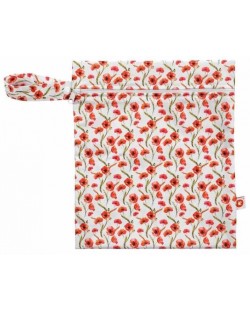 Торба за мокри дрехи Xkko - Red Poppies, 25 x 30 cm
