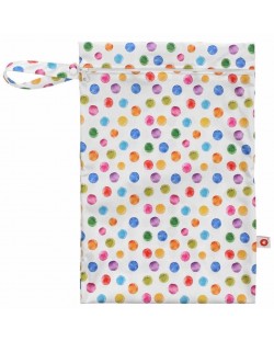 Торба за мокри дрехи Xkko - Polka Dots, 30 x 45 cm