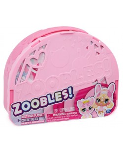 Трансформираща се чанта Spin Master Zoobles - Животинчета, с 3 топчета