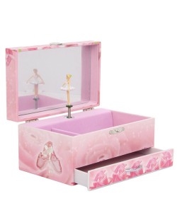 Музикална кутия с чекмедже Trousselier - Розова балерина