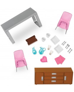 Комплект мини мебели Lori Dolls - Трапезария за кукли