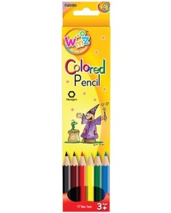 Цветни моливи Beifa WMZ - 6 цвята