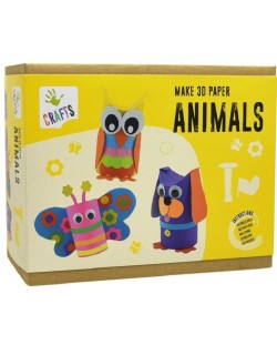 Творчески комплект Andreu toys - 3D животни от хартия
