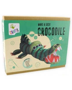 Творчески комплект Andreu toys - Крокодил от чорапче