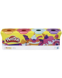 Творчески комплект Hasbro Play-Doh - Пластелин, 4 броя