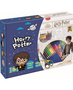 Творчески комплект за рисуване Maped Harry Potter - 35 части