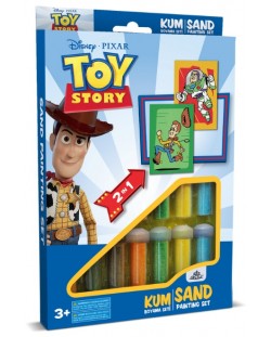 Творчески комплект за оцветяване с пясък Red Castle - Toy Story, с 2 картини
