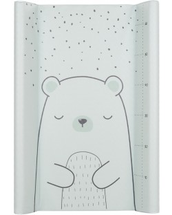 Твърда подложка за повиване KikkaBoo - Bear with me, Mint, 70 х 50 cm