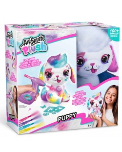 Творчески комплект Canal Toys - Плюшена играчка за оцветяване, Сладко кученце
