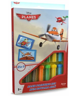 Творчески комплект за оцветяване с пясък Red Castle - Planes, с 2 картини
