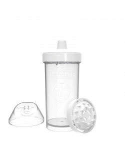 Бебешка чаша с накрайник Twistshake Kid Cup  - Бяла, 360 ml