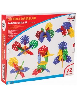 Конструктор Pilsan - Magic Circles, 72 части