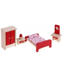 Комплект дървени мини мебели Woody - Спалня