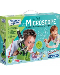 Комплект Clementoni Science & Play - Моят първи Микроскоп, с аксесоари