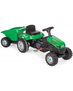 Детски трактор с ремарке Pilsan - Active, зелен
