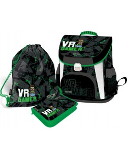 Ученически комплект Lizzy Card VR Gamer - Раница, спортна торба и несесер