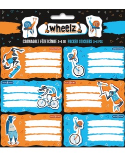 Ученически етикети Ars Una Wheelz - 18 броя