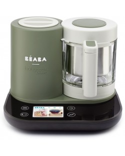 Уред за готвене Beaba - Babycook Smart, Grey Green