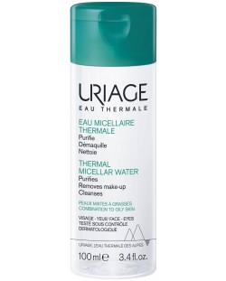 Uriage Термална мицеларна вода за комбинирана към мазна кожа, 100 ml