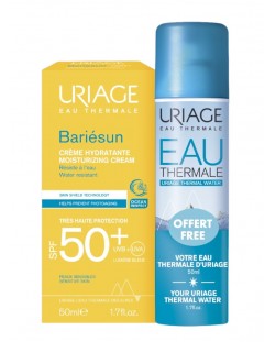 Uriage Bariesun Комплект - Крем, SPF 50+, 50 ml + Подарък Термална вода, 50 ml