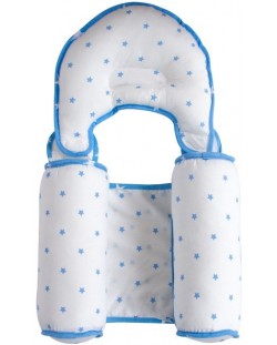 Възглавничка за спане настрани с оформяща възглавничка Sevi Baby - Синя