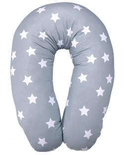 Възглавница за кърмене Lorelli - Звезди, 190 cm, Blue Grey Mist