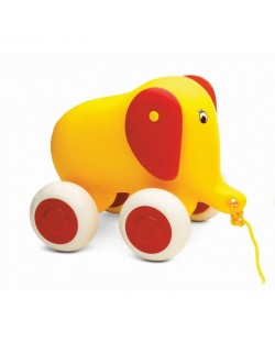 Viking Toys Слонче за дърпане - 25 см Жълто