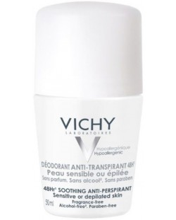 Vichy Deo Рол-он дезодорант против изпотяване, без парфюм, 50 ml