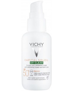 Vichy Capital Soleil Флуид за лице UV-Clear, SPF50+, 40 ml
