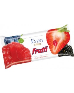 Влажни кърпи за ръце Event Frutti - Wild berries, 15 броя