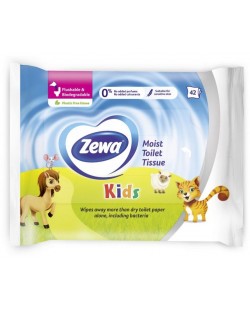 Влажна тоалетна хартия Zewa - Kids, 42 броя 