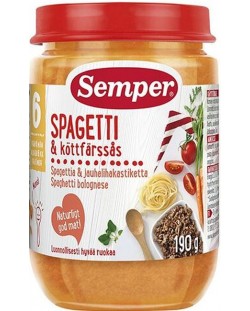 Ястие Semper - Спагети с говеждо месо, 190 g