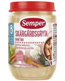 Ястие Semper - Сьомга задушена с ориз, 190 g